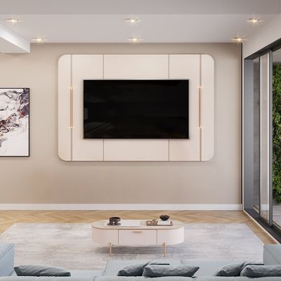 Painel para TV até 65 DJ Móveis Adele Off White