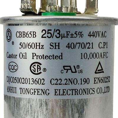 Capacitor 25+3 Mf 440v Elgin único
