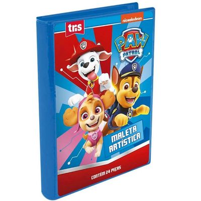 Kit Maleta Artistica Patrulha Canina - 24 Peças - Tris