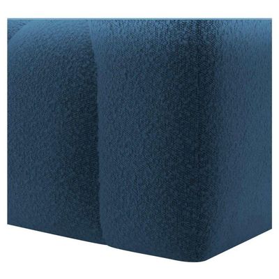 Kit 1 Sofá 180cm 2 Poltrona Luxo Recepção Sala Elegance Linho Azul Royal