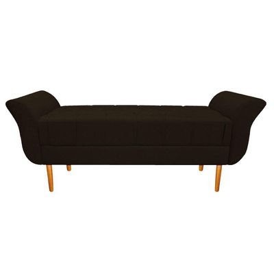 Recamier Estofado Ari 160 Cm Queen Corano Marrom Doce Sonho