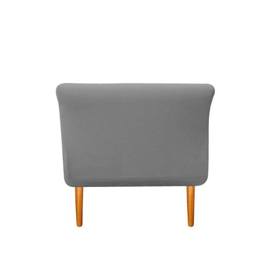 Recamier Estofado Ari 160 Cm Queen Corano Cinza Doce Sonho