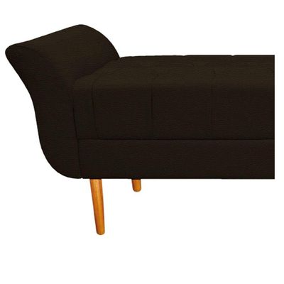 Recamier Estofado Ari 140 Cm Casal Corano Marrom Doce Sonho