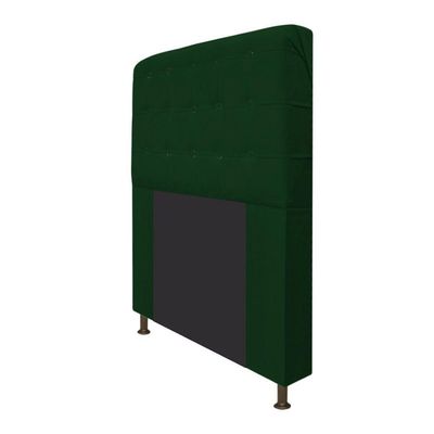 Cabeceira Estofada Dama 90 Cm Solteiro Suede Verde
