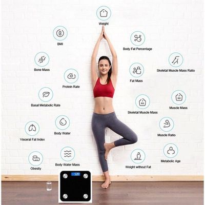 Balança Digital Para Banheiro De Bioimpedância Bluetooth