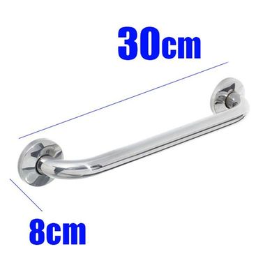 Alça Apoio Banheiro Barra Inox 30cm Idoso Kit 2 Unidades