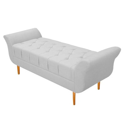 Cabeceira Lady e Recamier Ari 160 Cm Queen Size Branco
