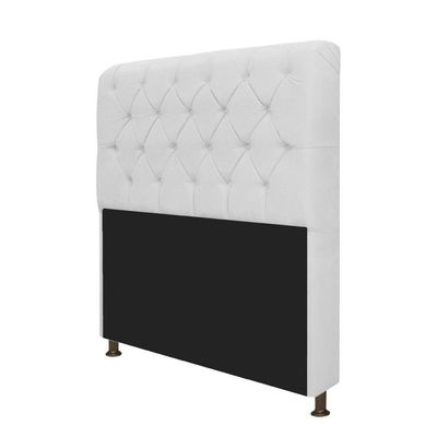 Cabeceira Lady e Recamier Ari 160 Cm Queen Size Branco