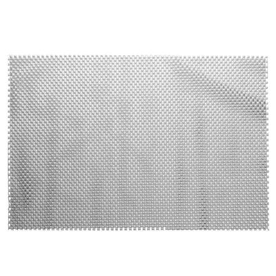 Jogo 4 Lugar Americano Retangular Mesa Pvc Antiderrapante Flex Cinza 45x30cm Lyor