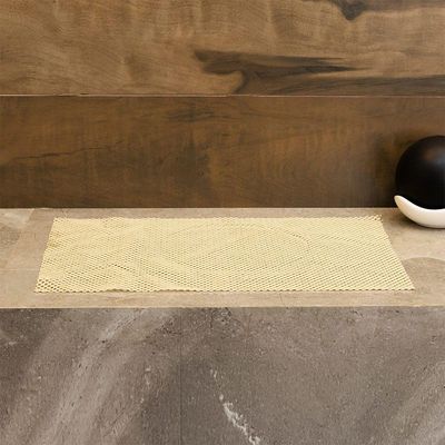 Jogo Americano Retangular Mesa Lugar Pvc Antiderrapante Flex Bege 45x30cm Lyor 1unidade
