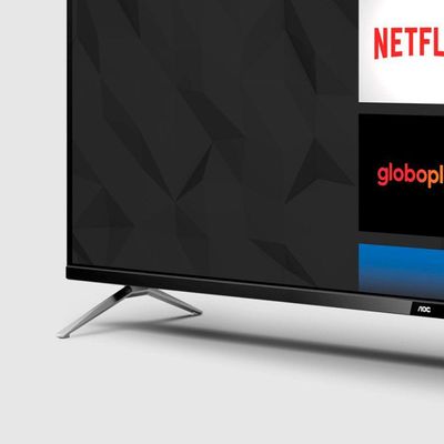 Smart TV Roku 50 Polegadas 50 Polegadas 4K 50U6125/78G Serie 6125 AOC Preto Bivolt
