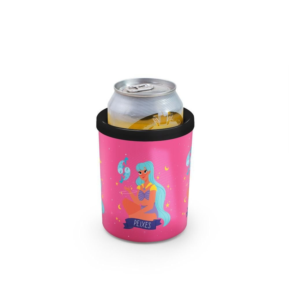 Porta Latas 350ml SIGNOS - Peixes - Rosa