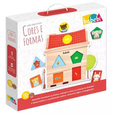 Quebra Cabeça De Encaixe - Cores E Formas - 6032 - Babebi