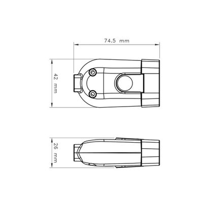 Plugue Femea 2p+T 20a/250v Branco Tramontina