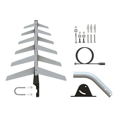 Antena Externa Tv Uhf Hdtv Aquario Dtv-1500 Cabo E Suporte