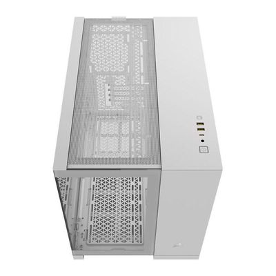 Gabinete Gamer Corsair 2500X LINK White Lateral de Vidro Temperado MINI-ITX/MICRO-ATX Branco