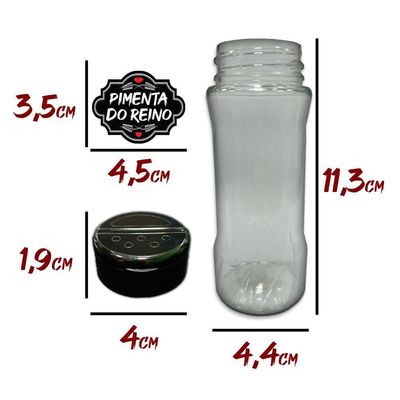 Pote Tempero 16 Potes+24 Etiquetas Titulos Etiqueta Preto