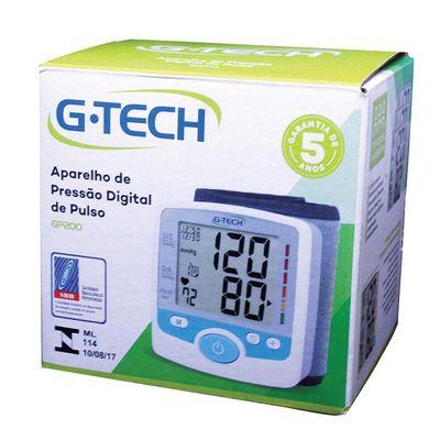Aparelho de Pressão Digital de Pulso G-Tech BPGP200