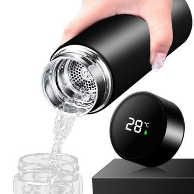 Garrafa Térmica Em Aço Inox Com Termômetro Led Digital