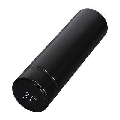 Garrafa Térmica Com Termômetro Aço Inox Portátil Led