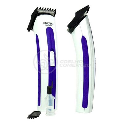 Máquina De Cortar Cabelo Barba Pelos Pezinho Portátil Nhc-3915 Bivolt Recarregável Azul - Nova