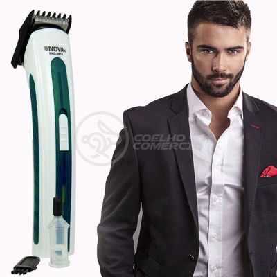 Máquina De Cortar Cabelo Barba Pelos Pezinho Portátil Nhc-3780 Bivolt Recarregável Verde - Nova 1