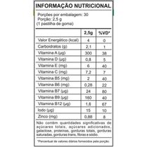 Kit 2 Gummy Multivitamínico Sabor Framboesa Unilife 30 Gomas