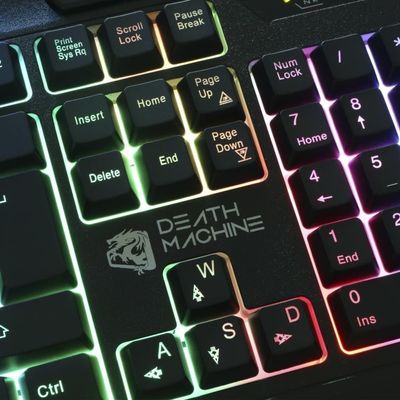Teclado Gamer Elg Death Machine - Preto