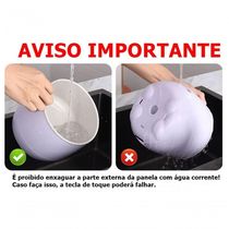 Panela Elétrica De Arroz Caldos Legumes Cerâmica Antiaderente 1,8 L 110V