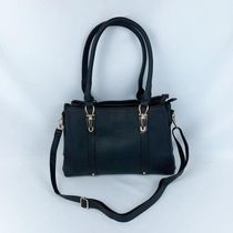 Bolsa De Ombro Tote Tranversal Grande Com Alça De Mão preto