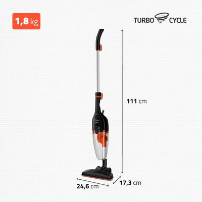 Aspirador de Pó Turbo Cycle  Mondial  Preto/Laranja  1500W- AP-40-B 127V