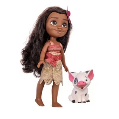 Boneca Moana 36 cm e Pua em Vinil 2600 - Cotiplás