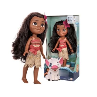 Boneca Moana 36 cm e Pua em Vinil 2600 - Cotiplás
