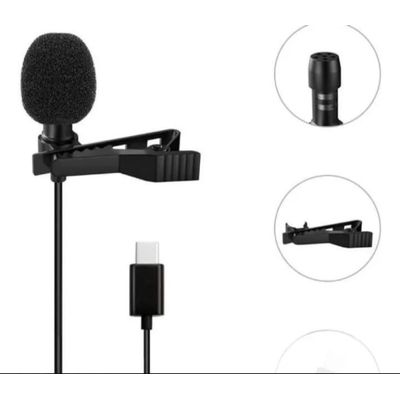Microfone Lapela Usb C