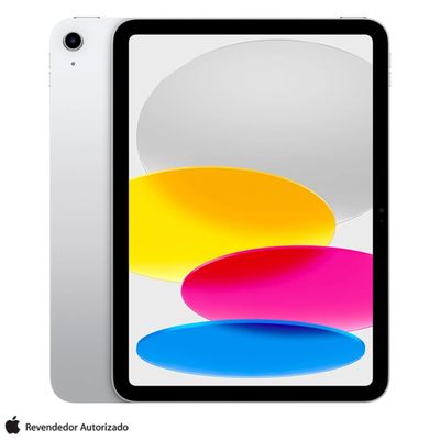 iPad (10ª geração) Apple A14 Bionic (10,9", Wi-Fi, 64GB) - Prateado