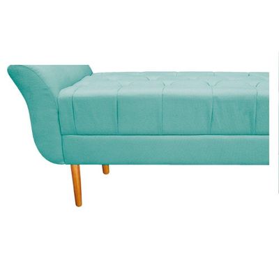 Kit Cabeceira e Recamier 160 Cm Queen Size Suede Tiffany