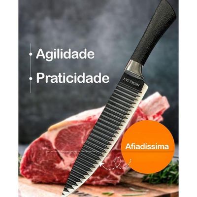 Conjunto 6 Facas Aço