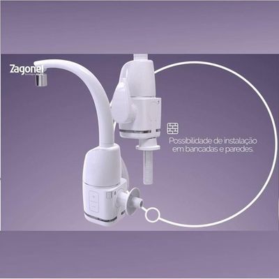 Torneira Elétrica Para Cozinha Prima Touch Zagonel - Branco Voltagem:220v 220v