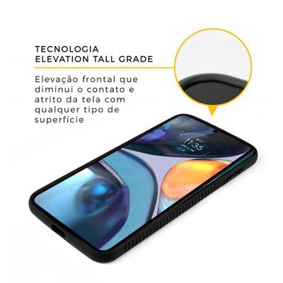 Capa para Motorola Moto G22 - Stronger Preta - Gshield