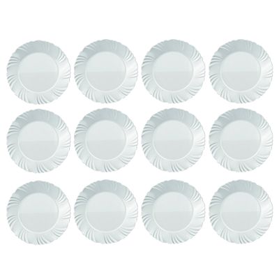 Prato de Sobremesa Duralex Opaline Pétala 19,5 cm 12 Unidades - Nadir