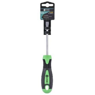 Chave de Fenda 6 X 100MM em ACO com Ponta em Cromo Vanadio e Cabo em Plastico