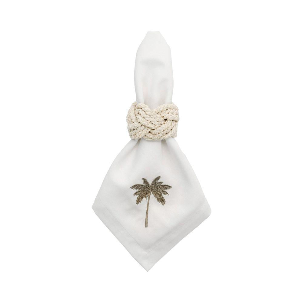 Guardanapo Bordado Palmeira - Charme e Elegância