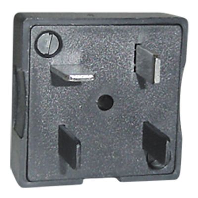 Plug Telefone Pino Macho Padrao 2t- Pl Preto