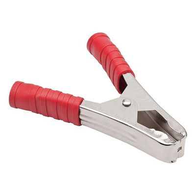 Garra Jacaré Bateria Grande 100a - 10,5 Cm - Vermelha