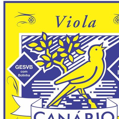 Corda Para Viola Giannini Gesvb Serie Canario Bolinha Aco Media