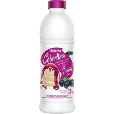 Cobertura Concentrado De Sorvete E Sobremesas Selecta 1,3kg - Cassis
