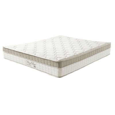 Cama Box Baú Branco E Colchão King Best Bege Molas Ensacadas Casal Anjos