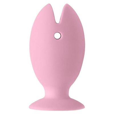 Suporte Para Escova De Dente Em Silicone Peixinho Ventosa Rosa