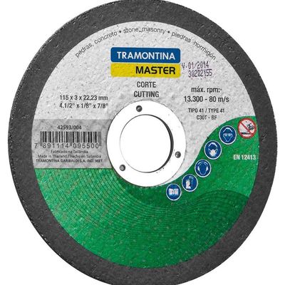 Disco De Corte Tramontina 4.1/2´´ Para Pedras