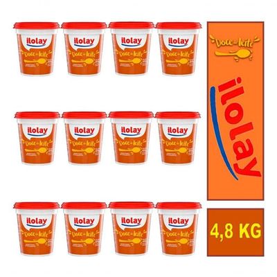Doce De Leite Ilolay Caixa Com 24 Unidades De 400g
